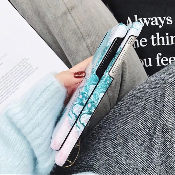 iPhone X/7/8/7PLUS/8PLUS MARBLE GREEN CASE - Picture 4 of 6